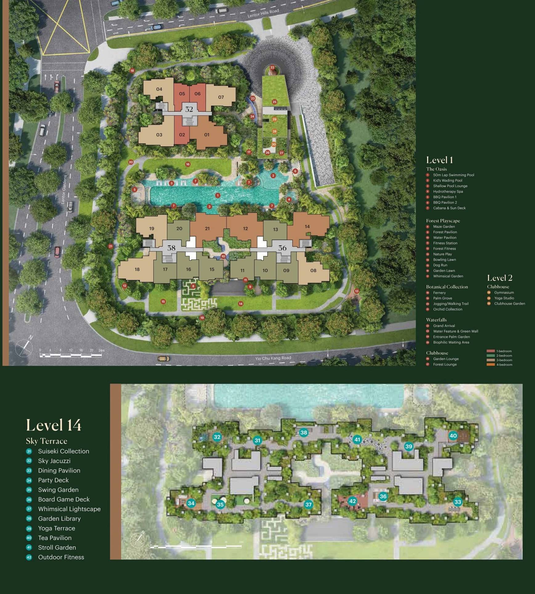 Lentoria siteplan